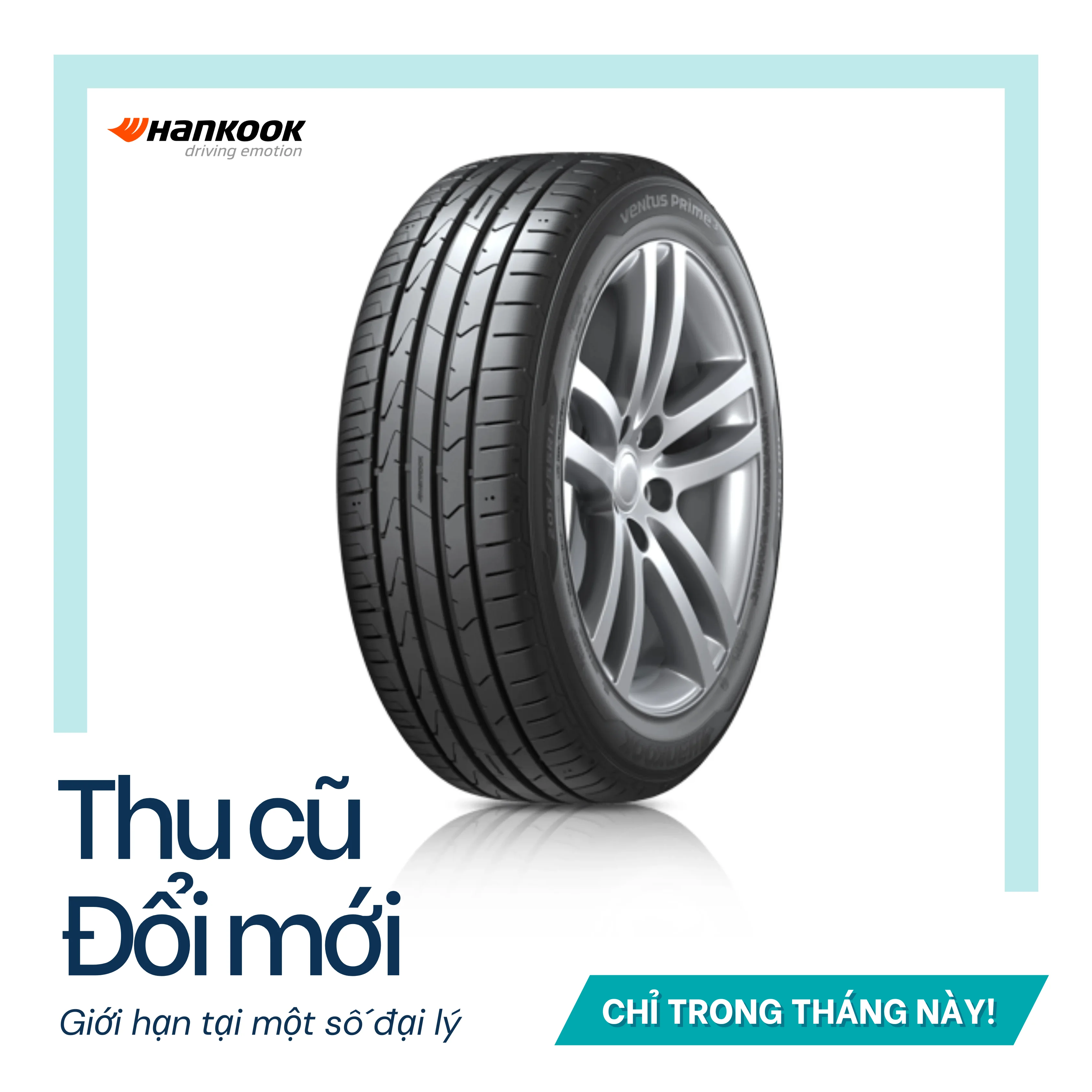 Lốp Hankook 205/55R17 Ventus Prime3 K125 | 4pr | Indonesia