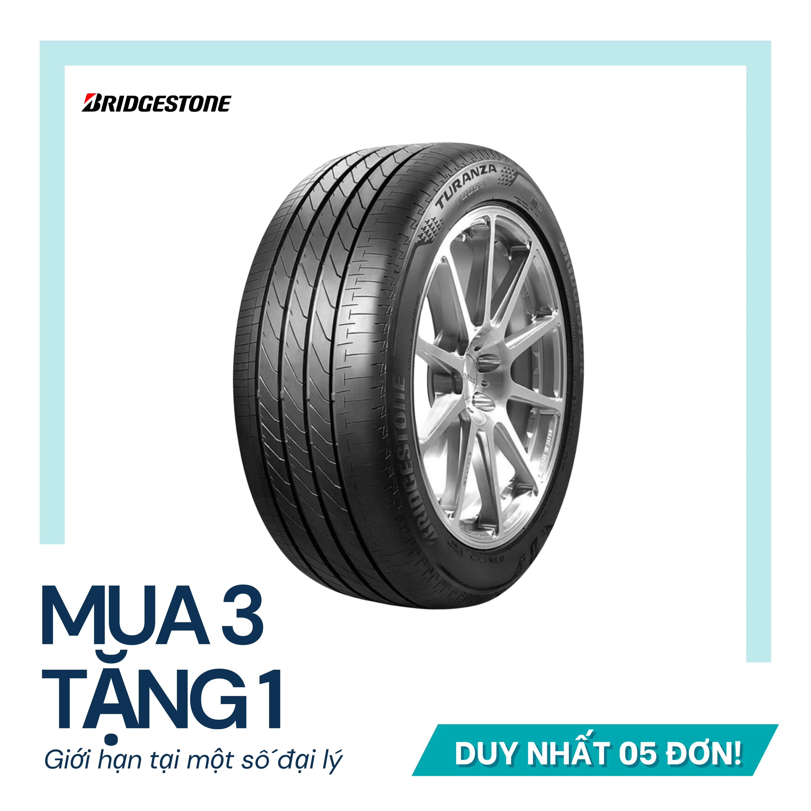 Lốp Bridgestone 195/65R15 Turanza T05 | 4pr | Indonesia
