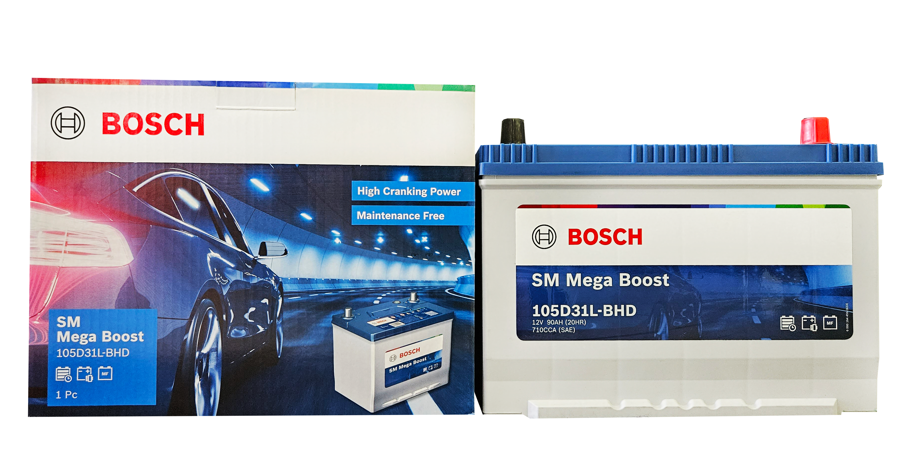 Ắc quy Bosch 105D31L | 12V | 90Ah