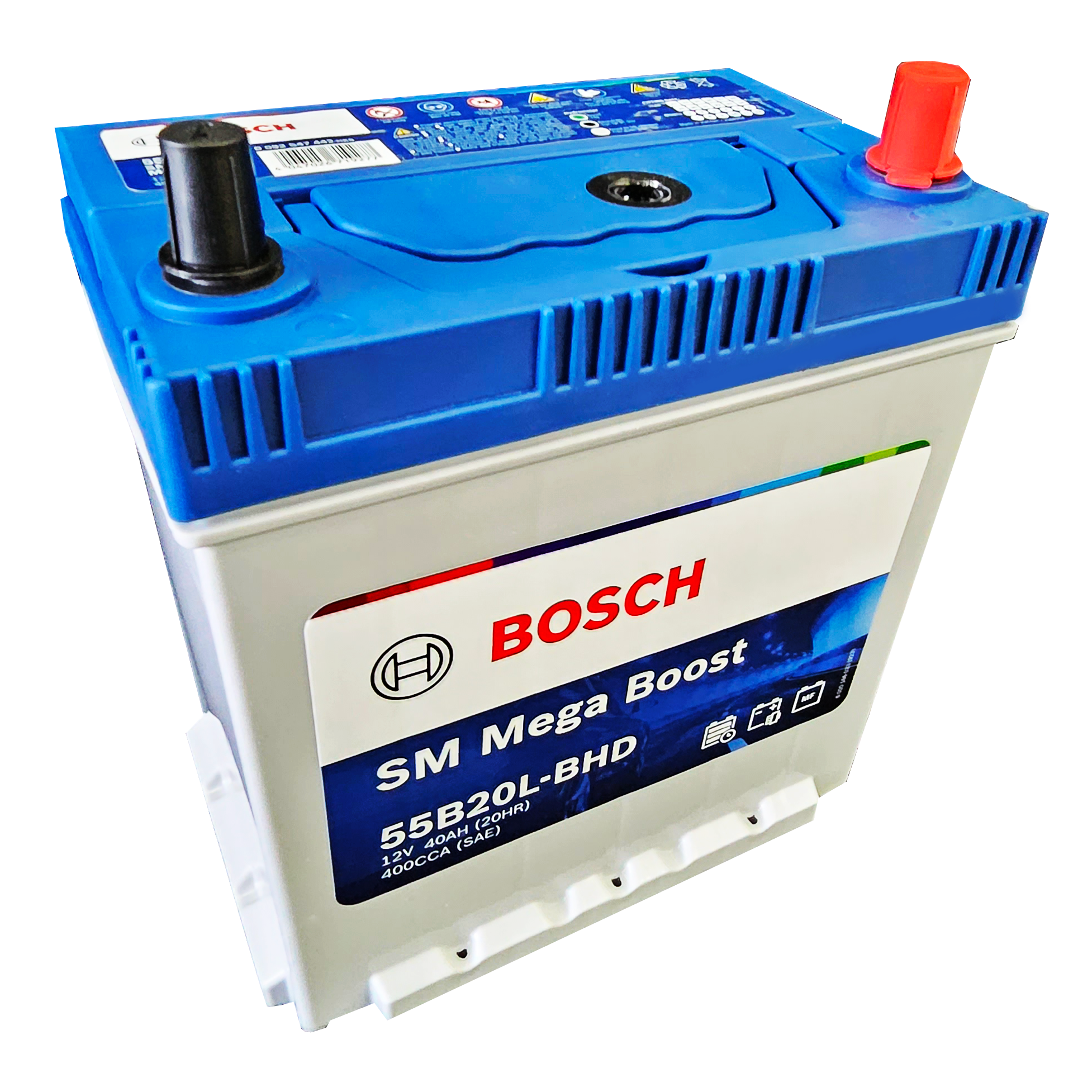 Ắc quy Bosch 55B20L(DF40AL) | 12V | 40Ah