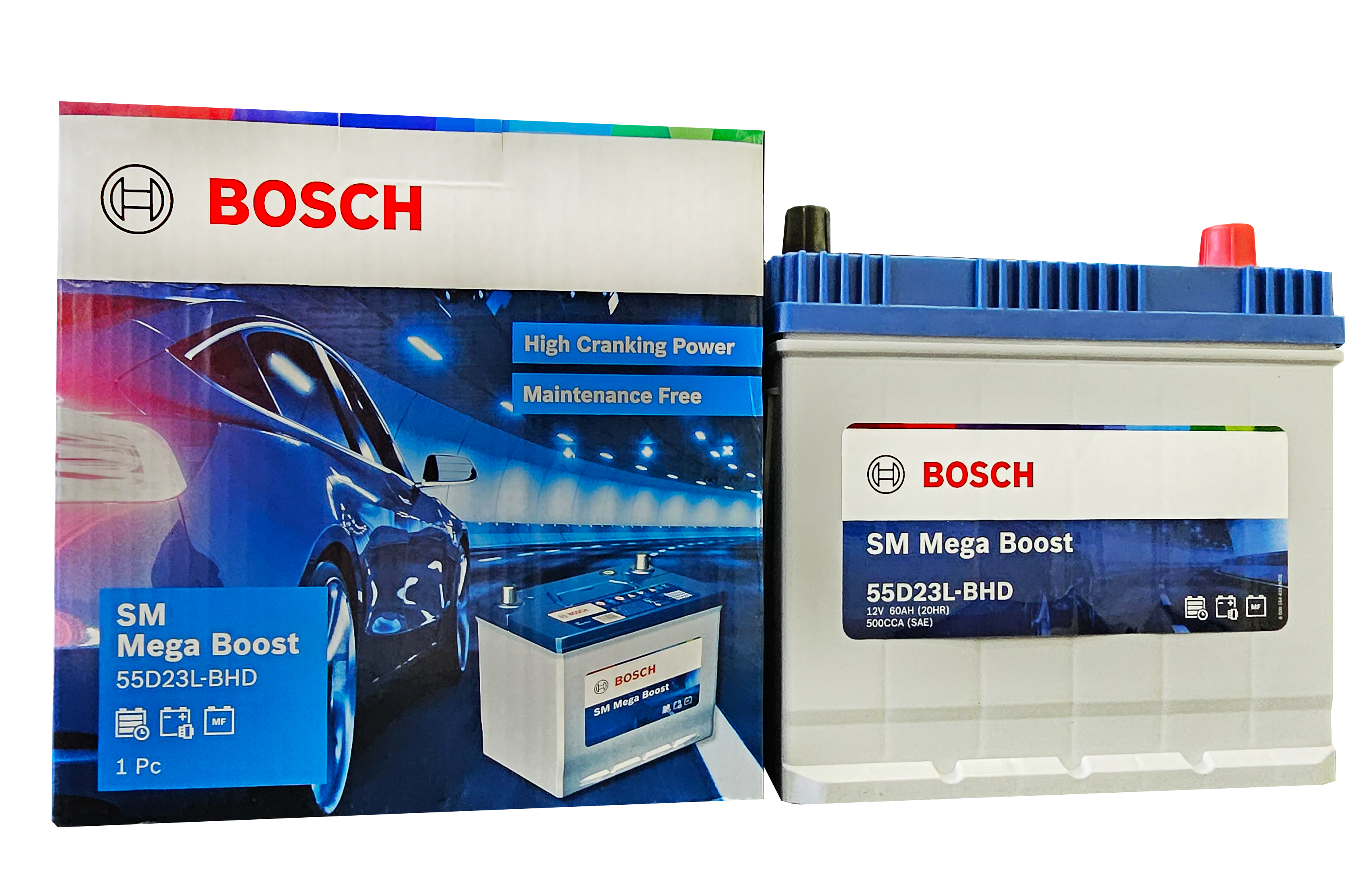 Ắc quy Bosch 55D23L | 12V | 60Ah
