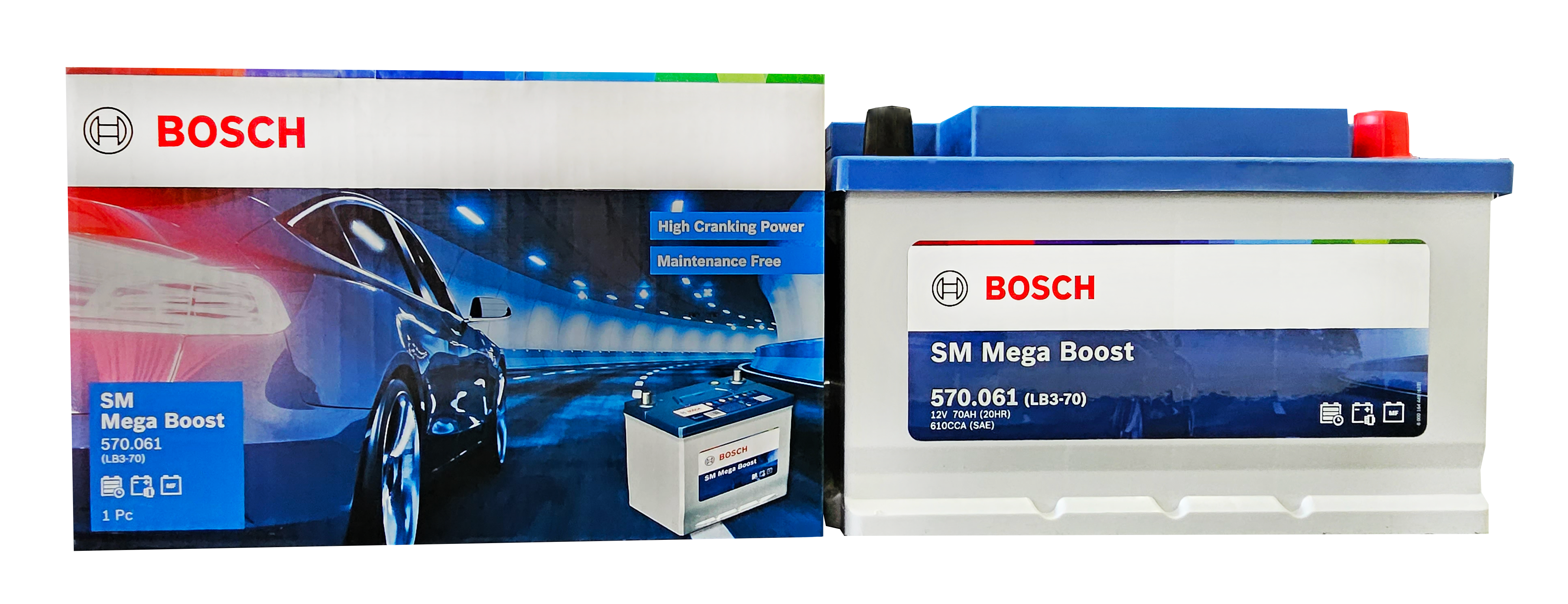 Ắc quy Bosch DIN570.061 | 12V | 70Ah