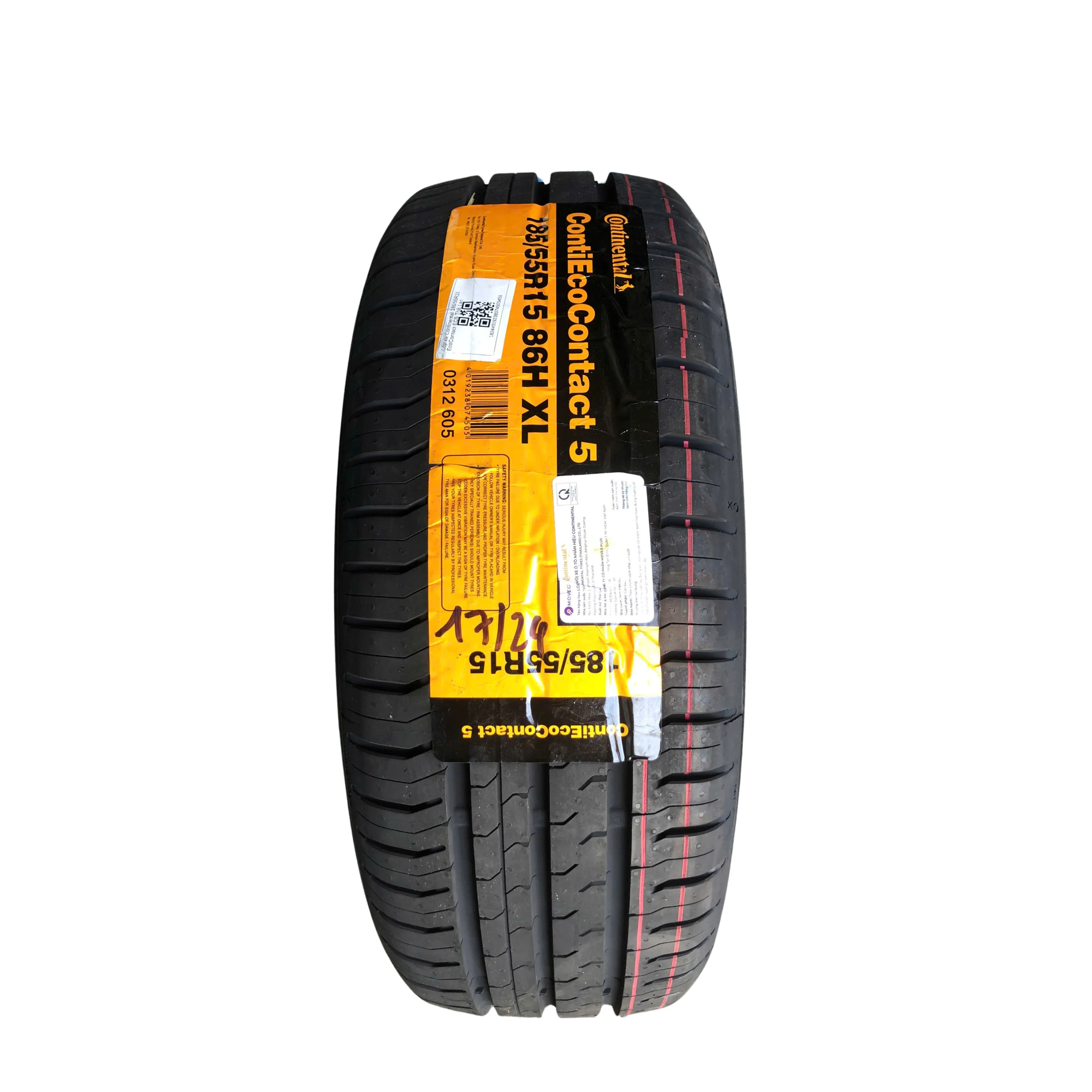 Lốp Continental 185/55R15 ContiEcoContact EC5 | 4pr | Thái Lan