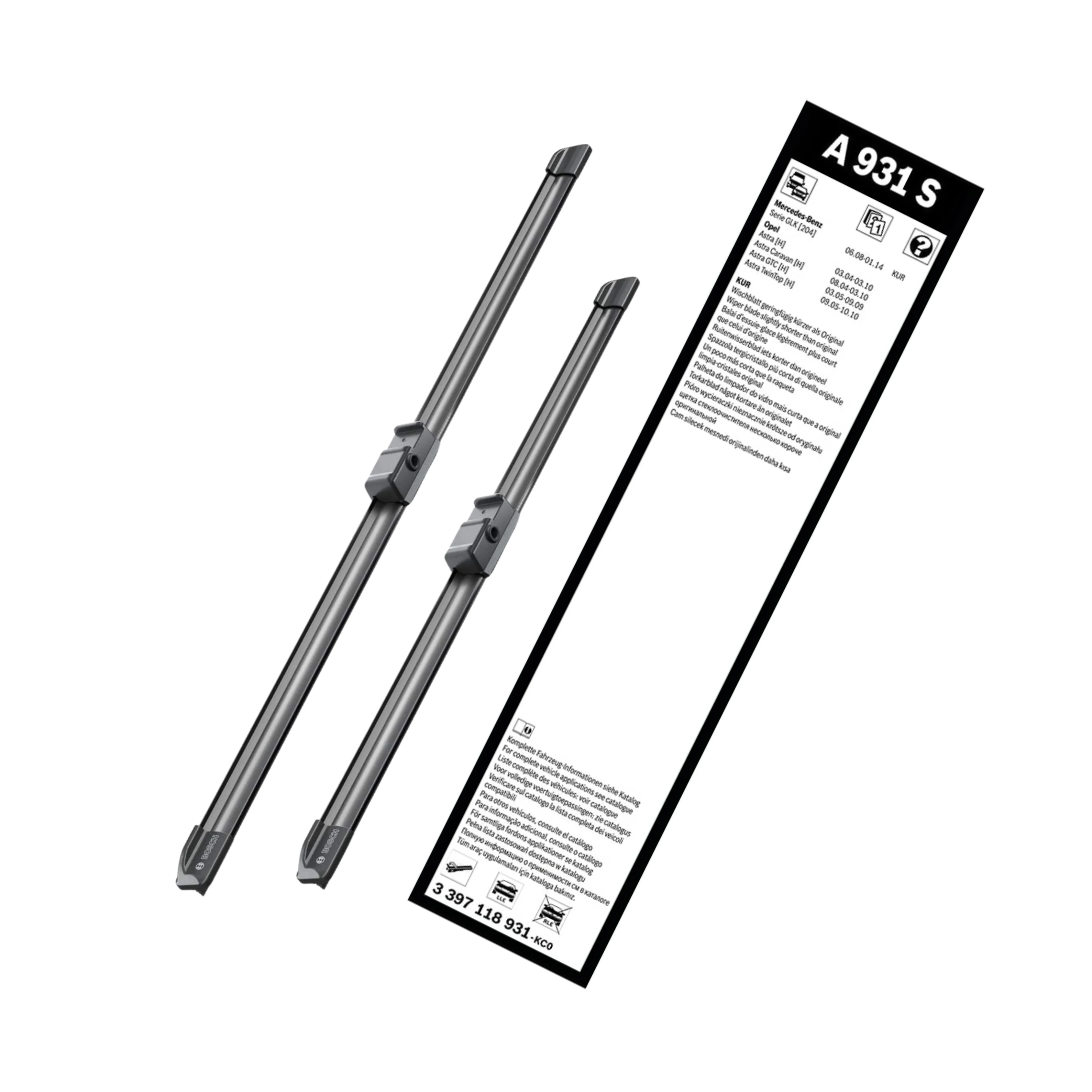 Bộ 2 chiếc Gạt Mưa khung mềm Bosch Aerotwin Euro 22" x 18"