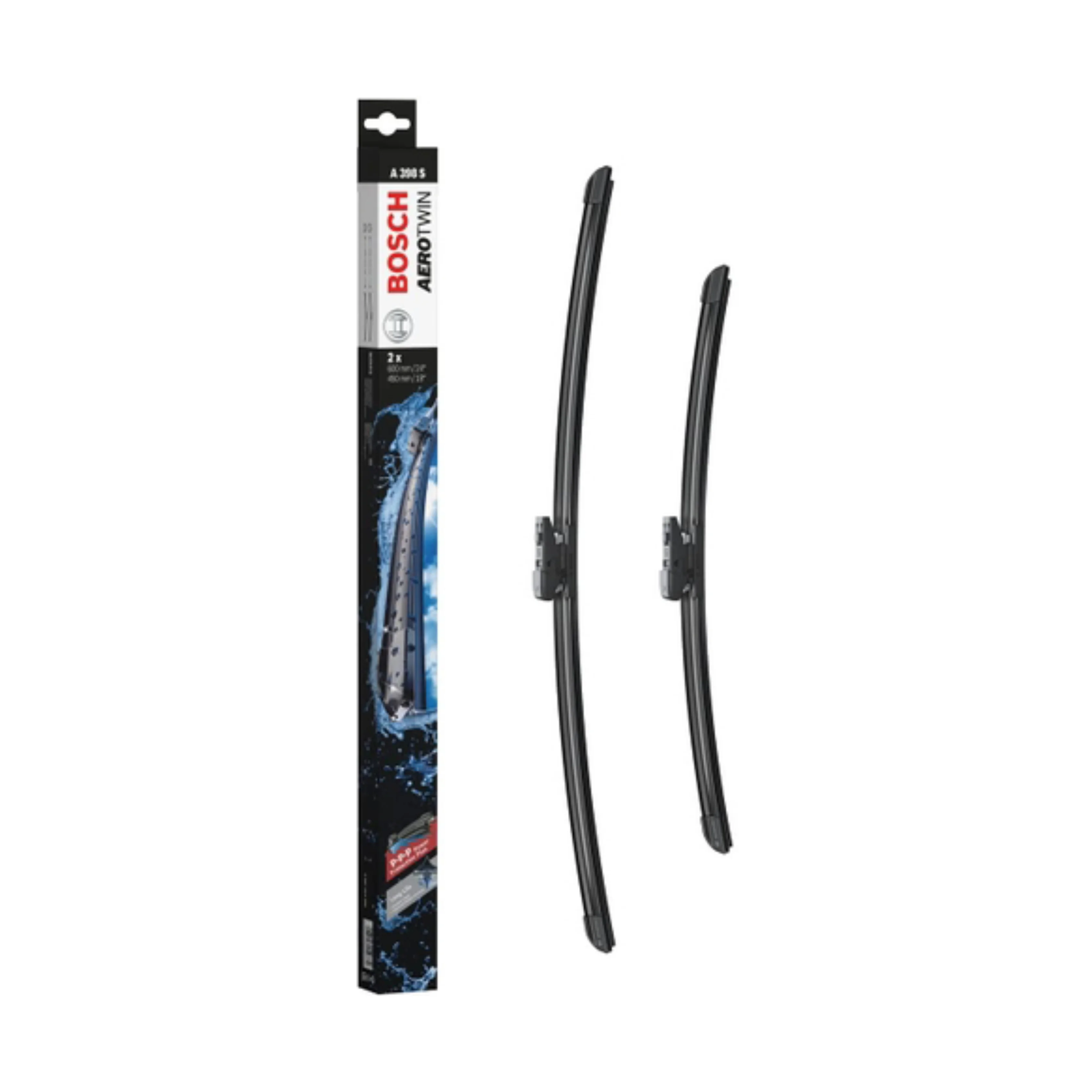 Bộ 2 chiếc Gạt Mưa khung mềm Bosch Aerotwin Euro 24" x 18" A398S