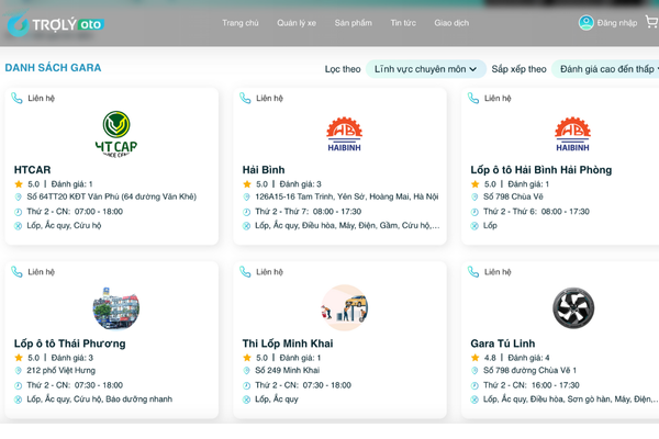 Liên hệ Trợ lý kỹ thuật của Trolyoto.com để được hỗ trợ từ xa