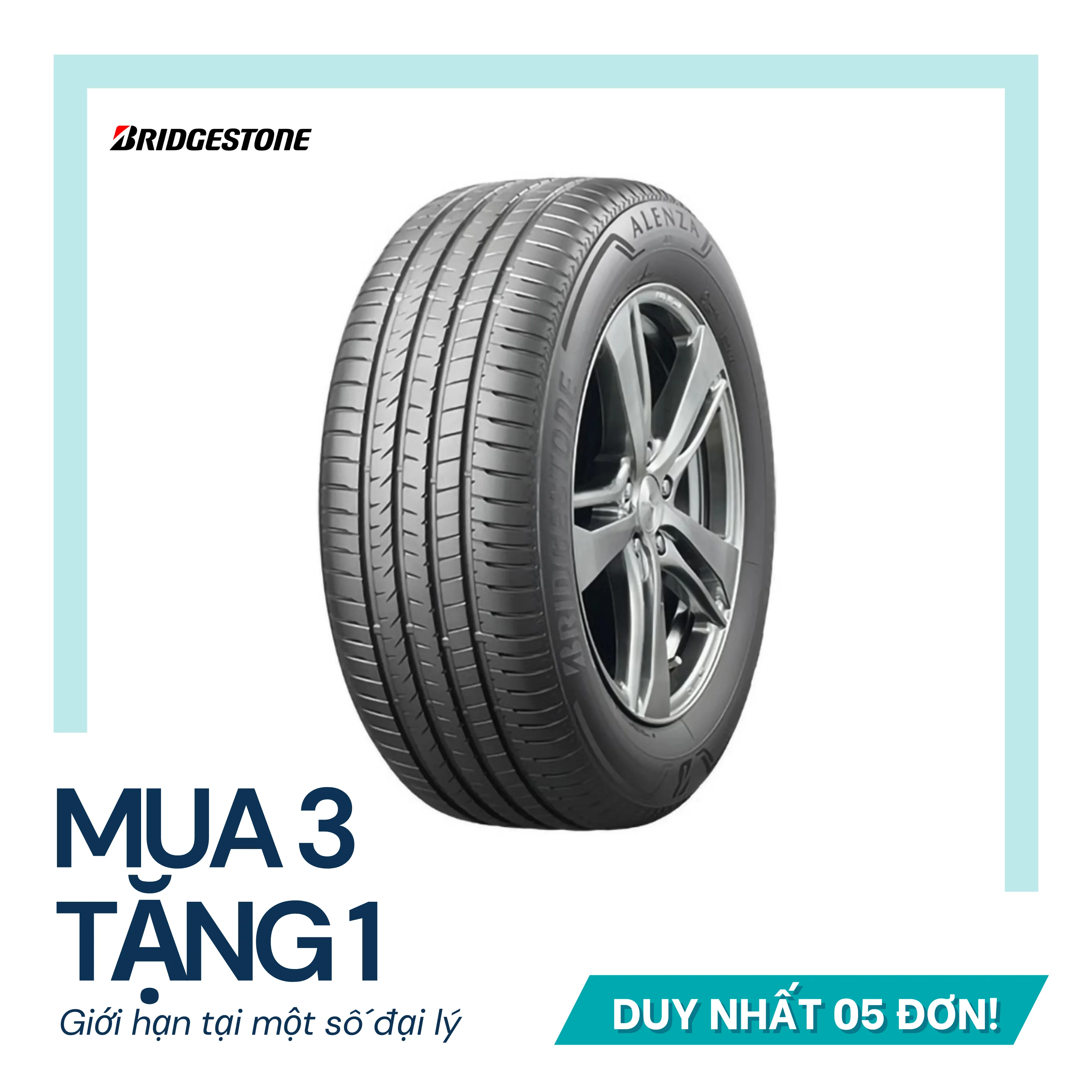 Lốp Bridgestone 225/55R19 Alenza AL01 | 4pr | Việt Nam