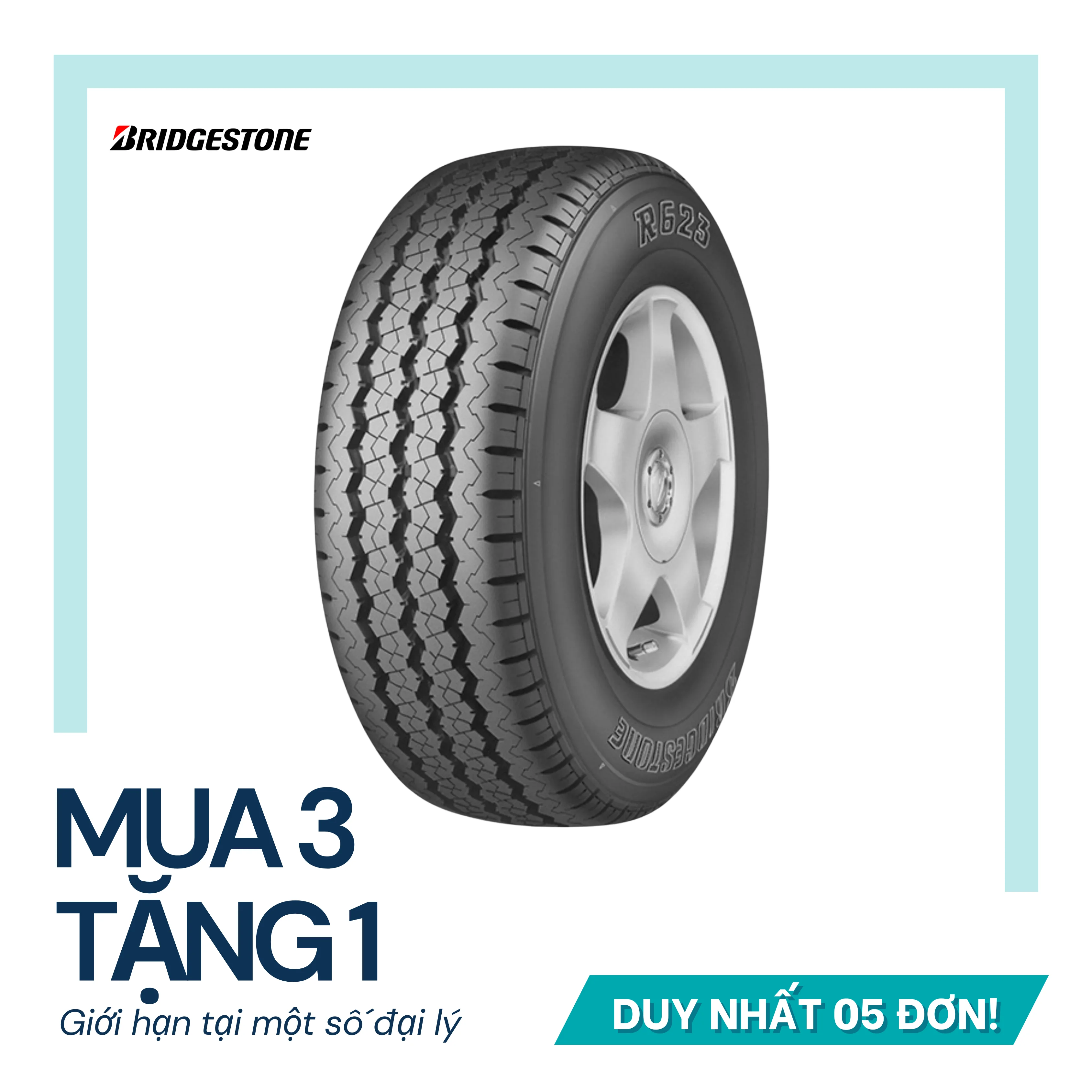 Lốp Bridgestone 205/70R15C Duravis R623 | Thái Lan