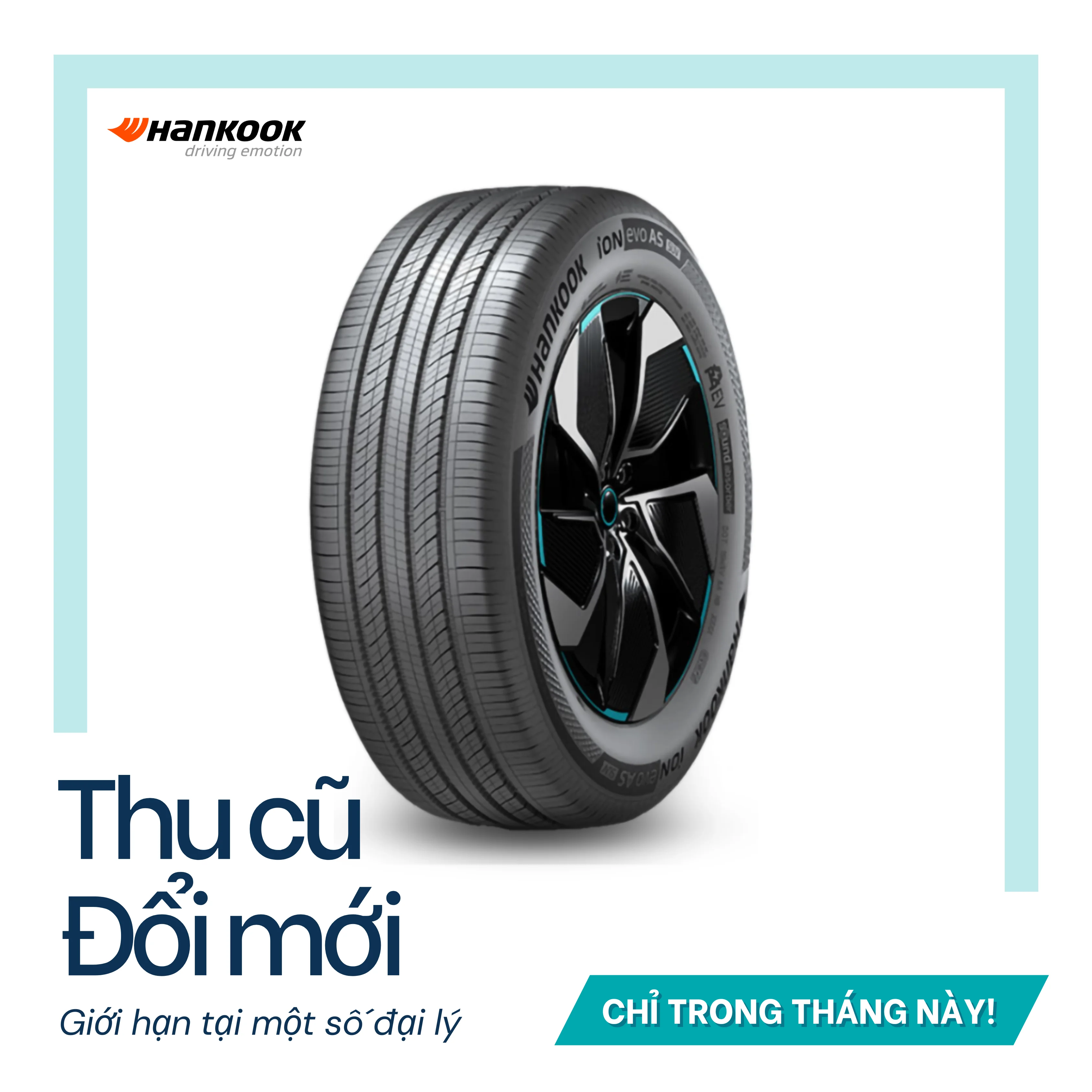 Lốp Hankook 275/45R20 iON evo AS SUV IH01A | 4pr | Hàn Quốc