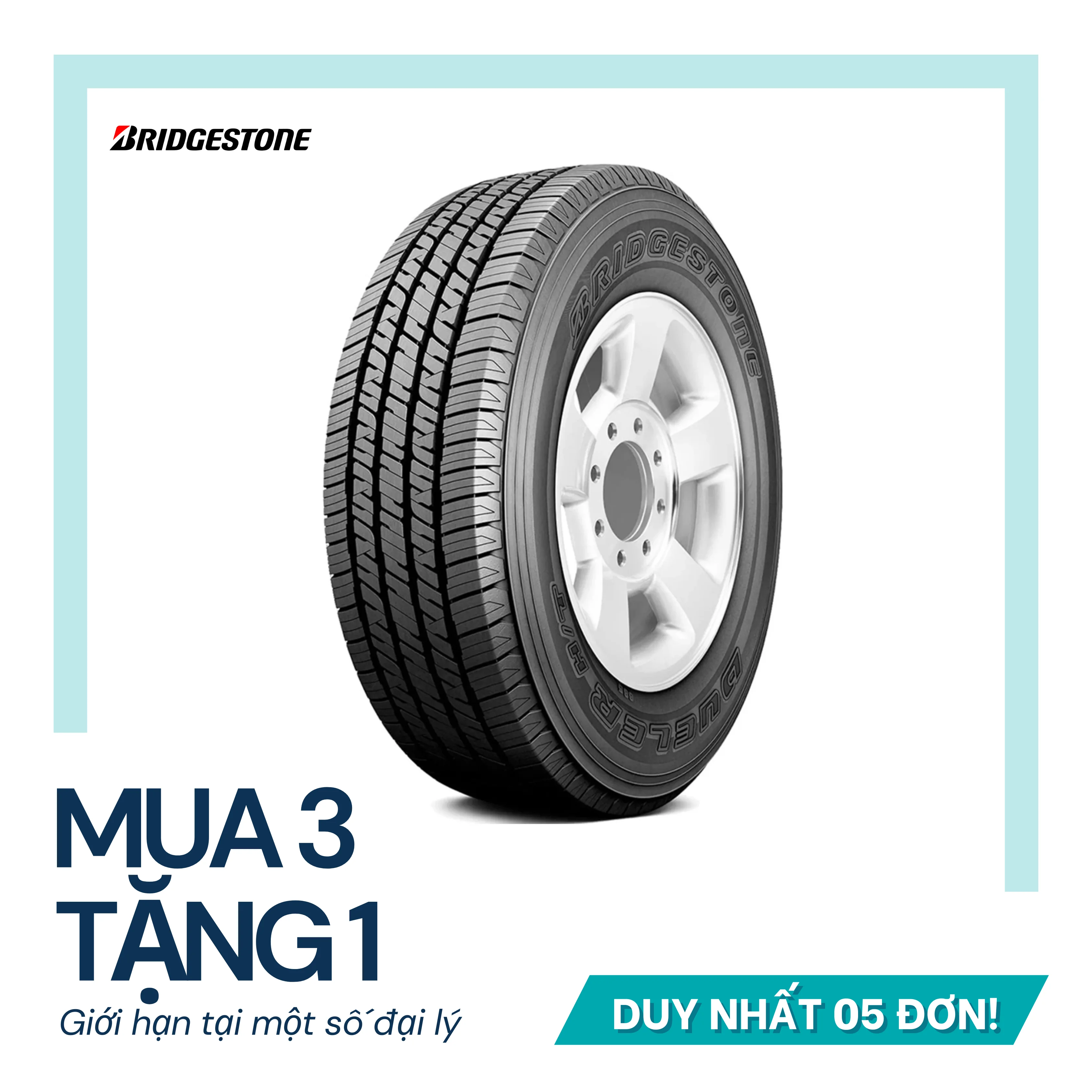 Lốp Bridgestone 255/70R17 Dueler D685 | 4pr | Thái Lan